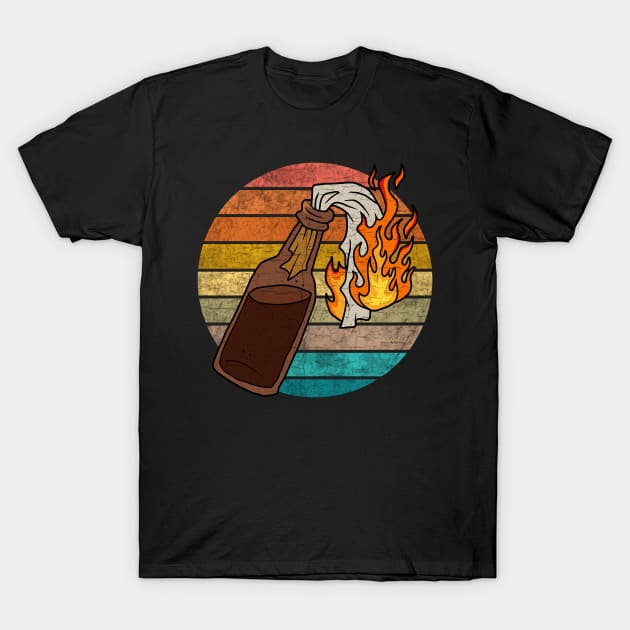 Molotov cocktail T-Shirt by valentinahramov